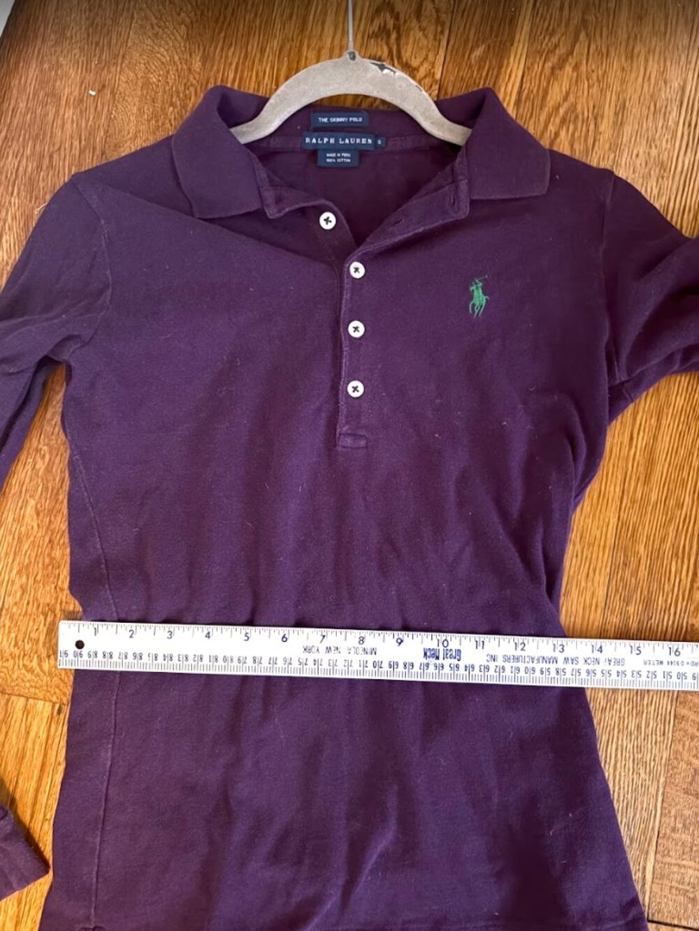 Ralph Lauren The Skinny Polo Purple Small - Picture 2 of 3